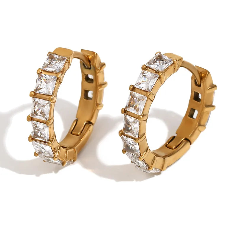 "Miami Mami" Baguette Hoops