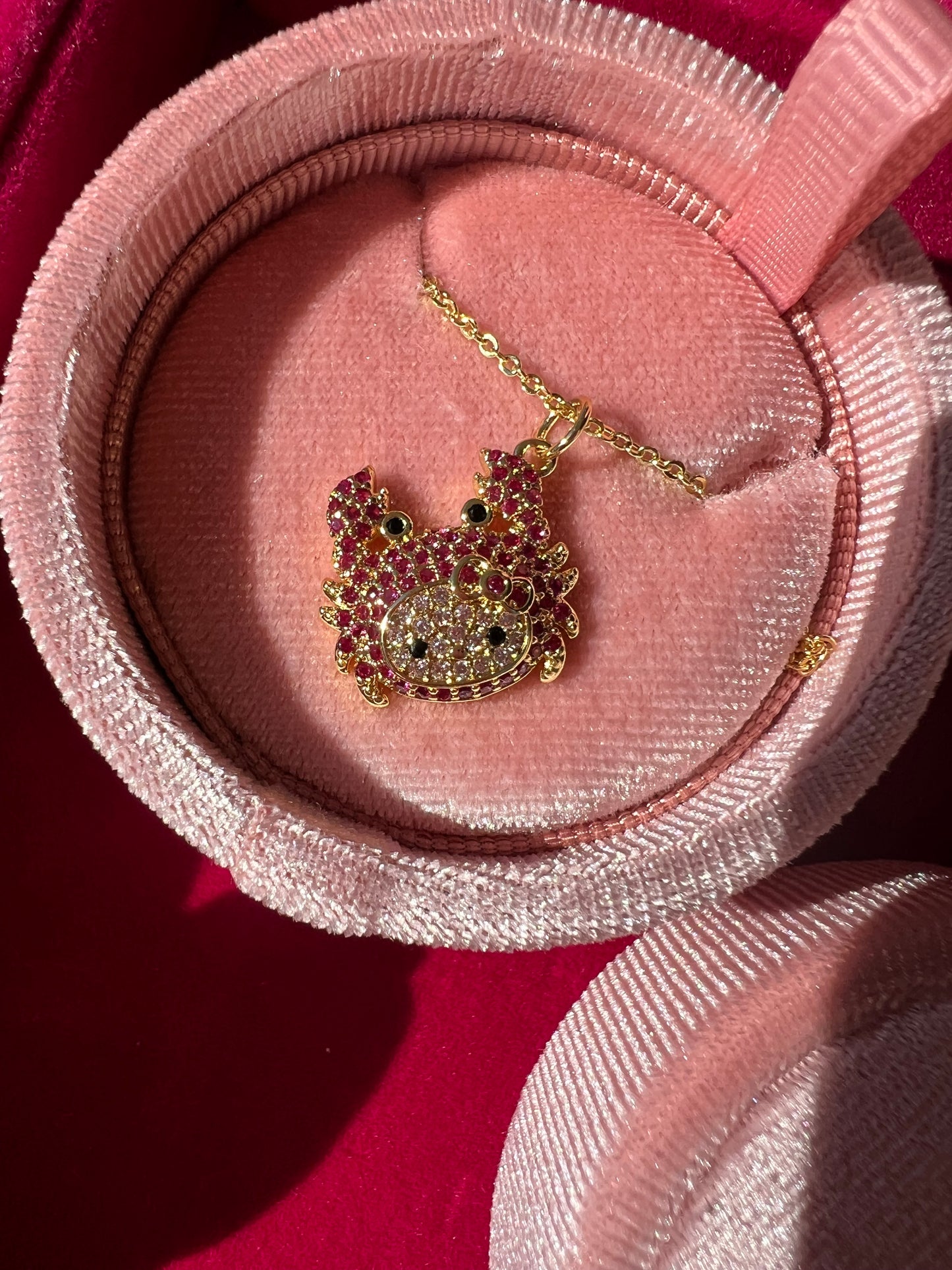 Crab Kitty Necklace