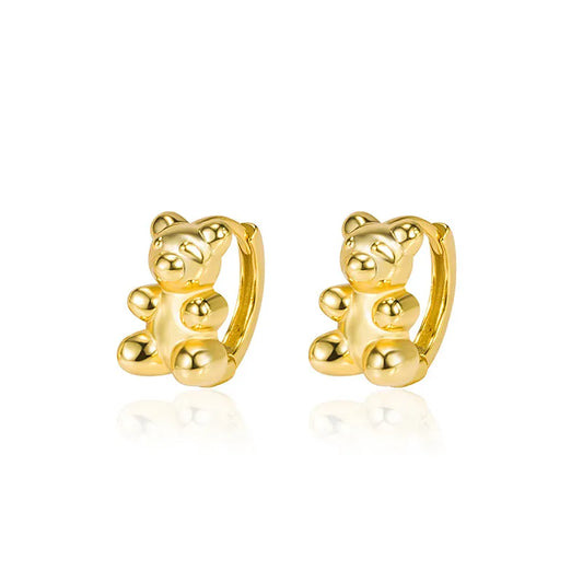 Honey Bear Mini 18k Gold Plated Hoops