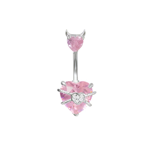 Devil Heart Belly Ring