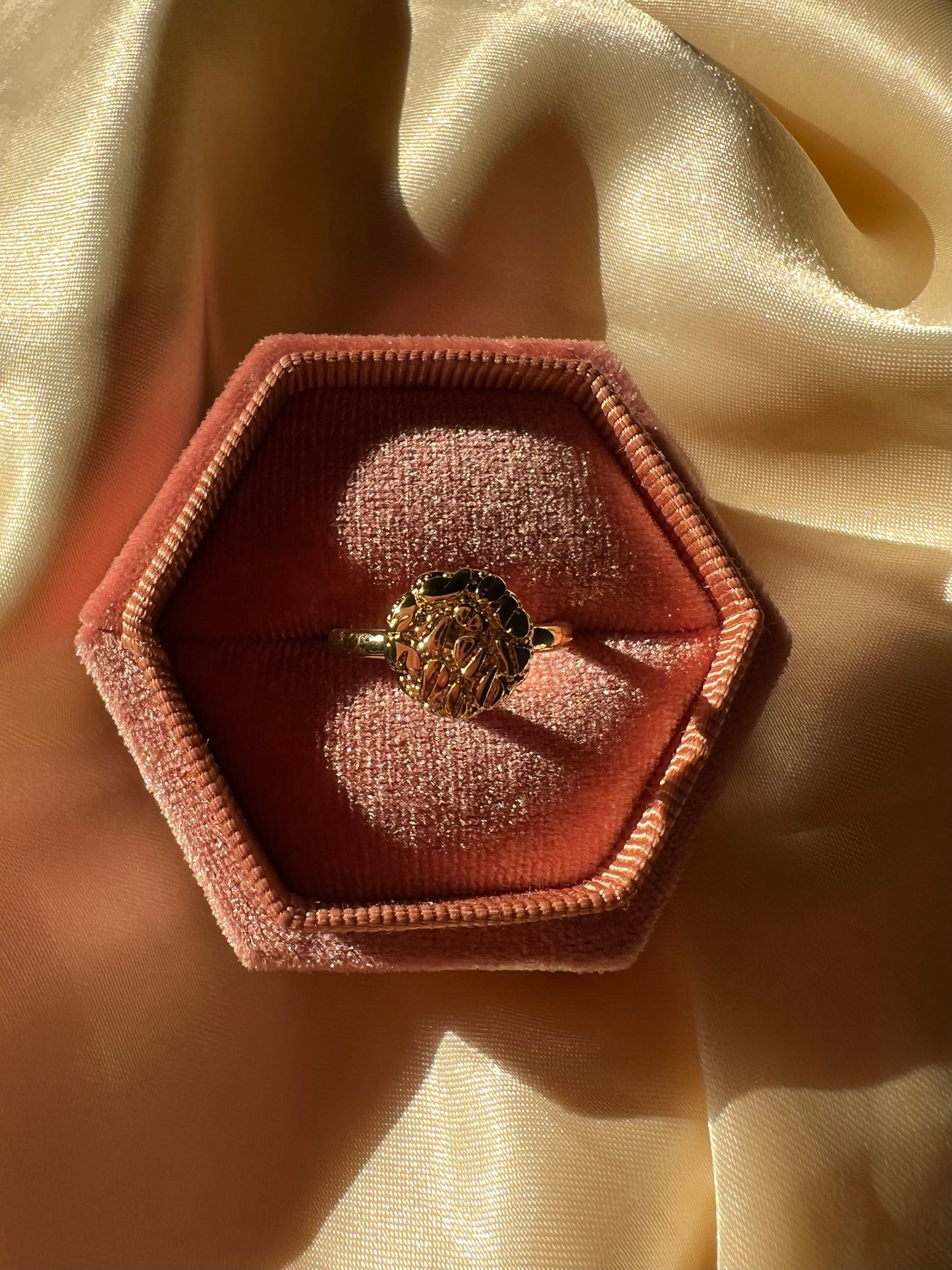 Golden Egg Nugget Ring