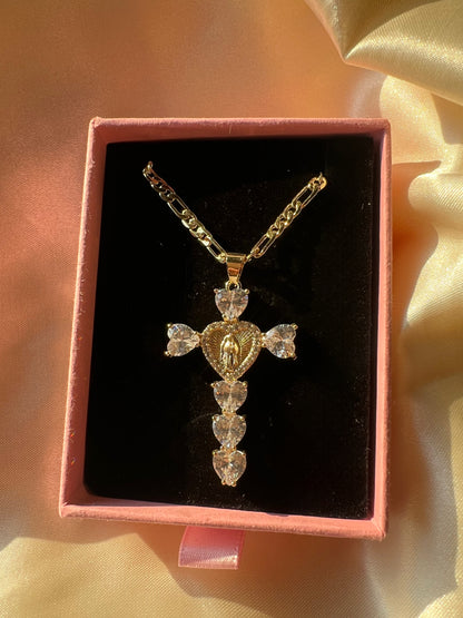 Crossed in Grace Necklace