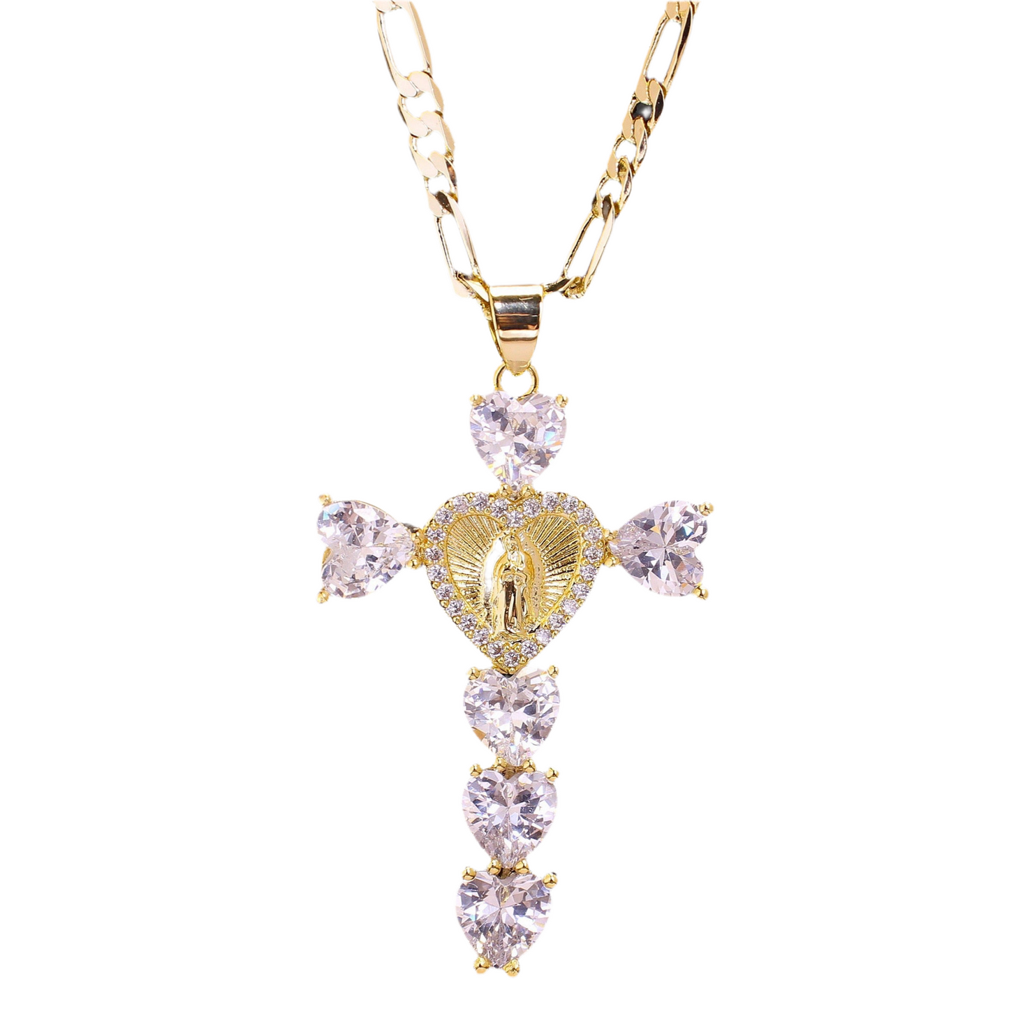 Hail Mary Cross Necklace