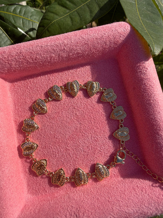 Virgencita Heart Bracelet