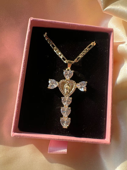 Crossed in Grace Necklace