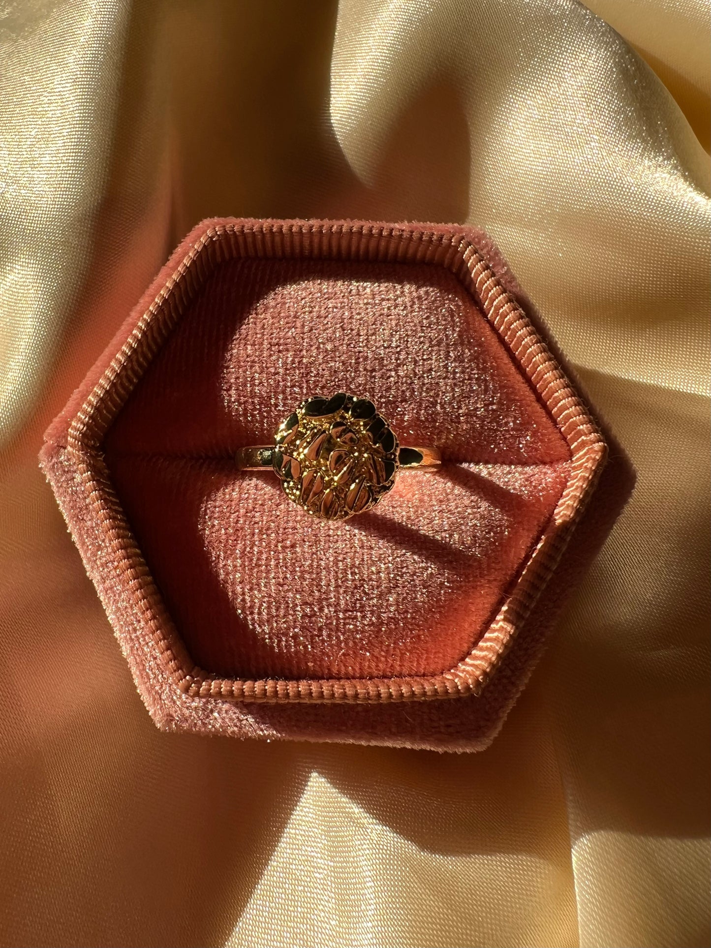 Golden Egg Nugget Ring