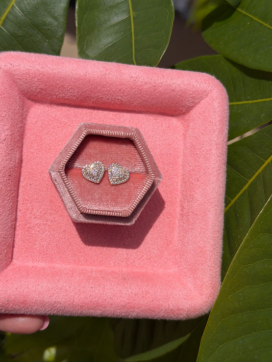 Dainty Heart Studs