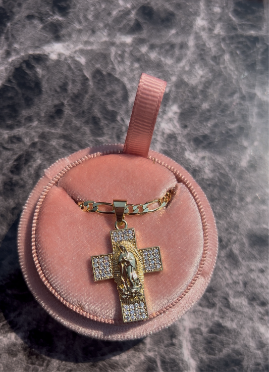 Cross Mary Necklace
