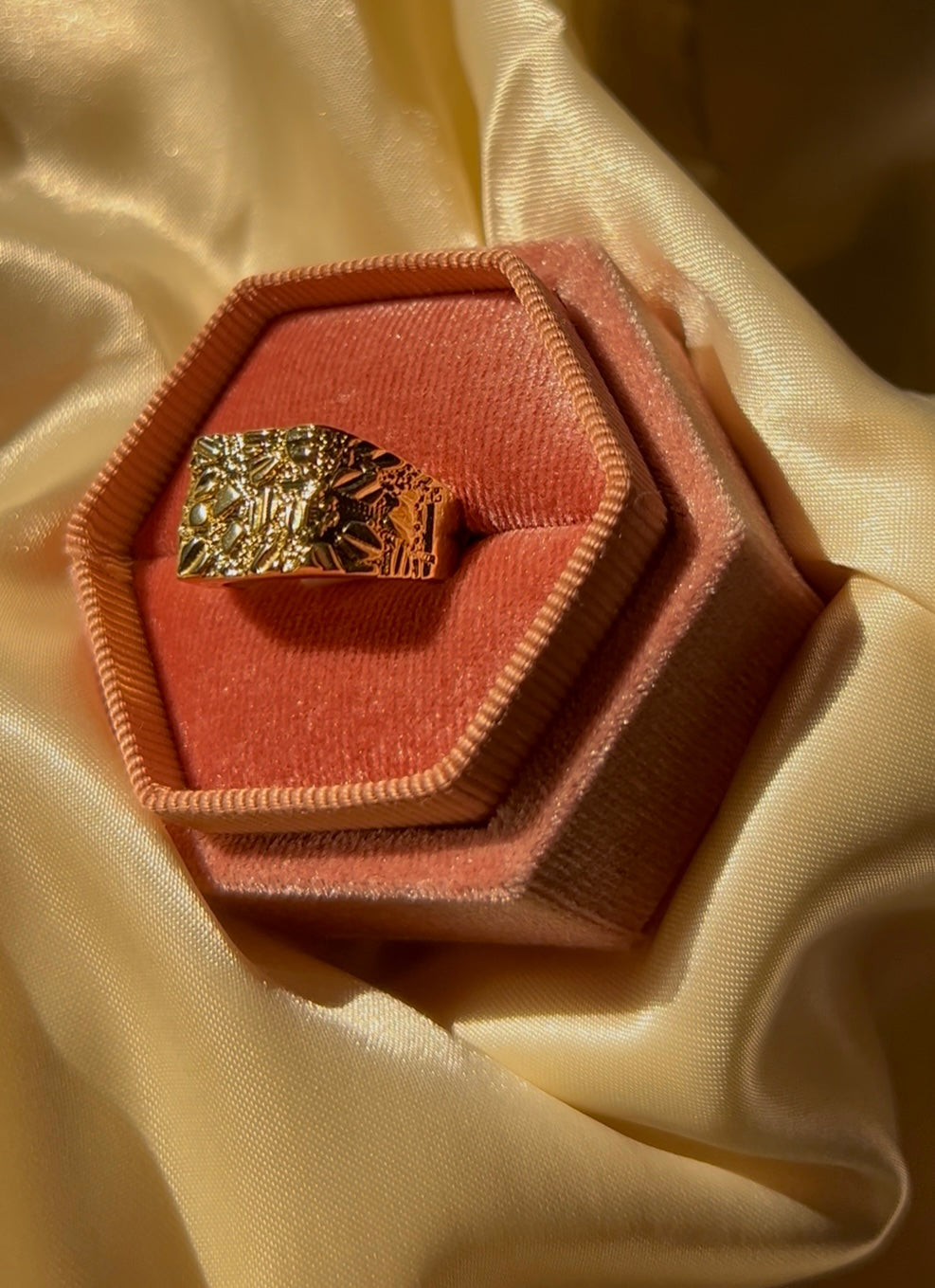 Nugget Square Unisex Ring