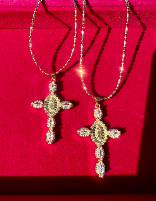 Mary Cross Necklace