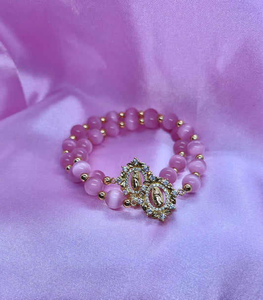 "Sacred Sparkle" 18K Gold Plated Bead Bracelet