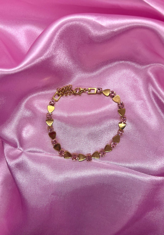 Pink Tennis Bracelet