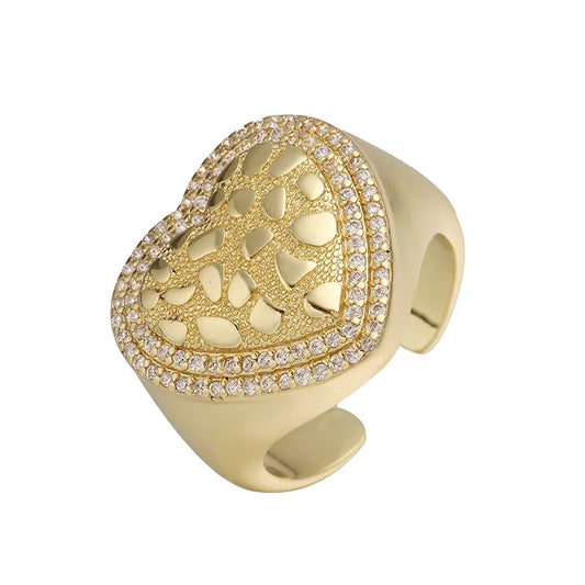 Heart Nugget Ring