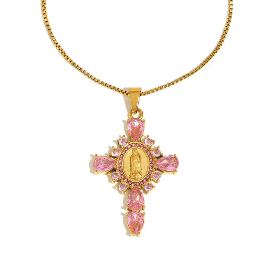 Crossed in Grace Necklace